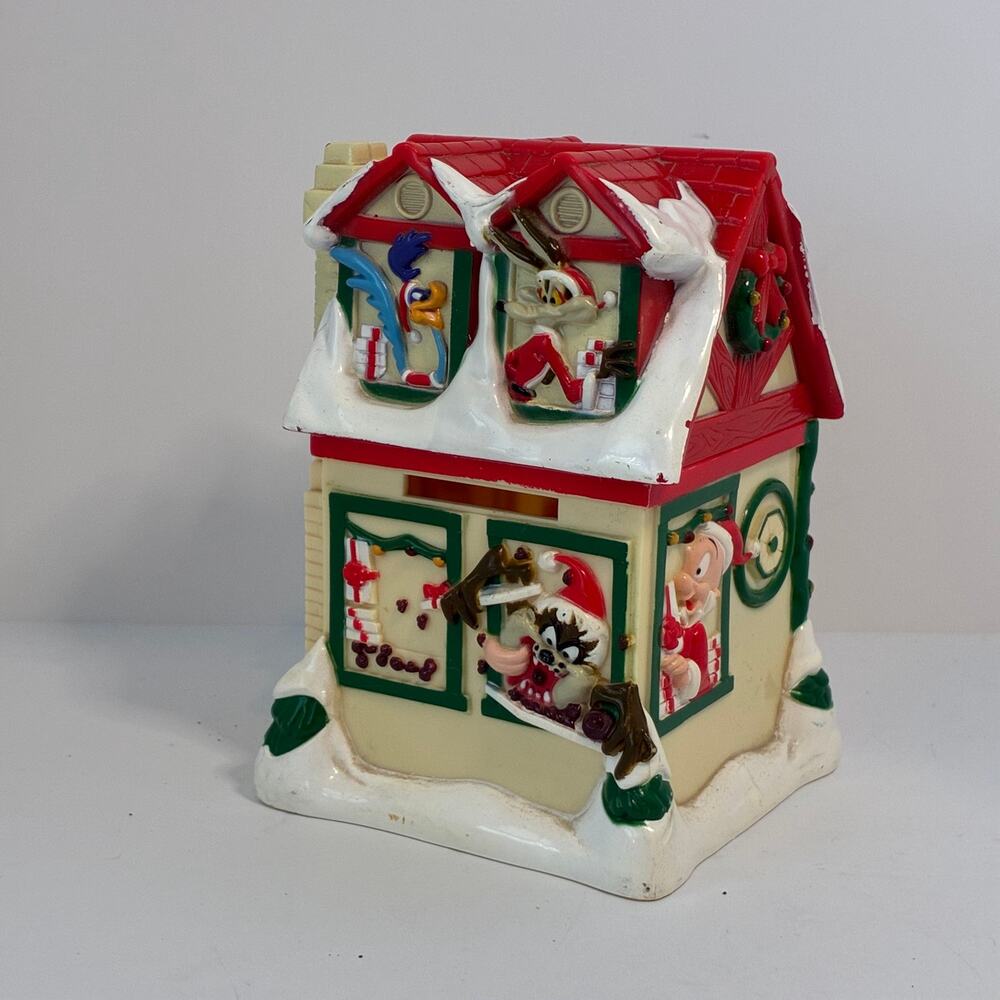 Warner Brothers Looney Tunes Russell Stover Christmas Coin Bank Candy Holder